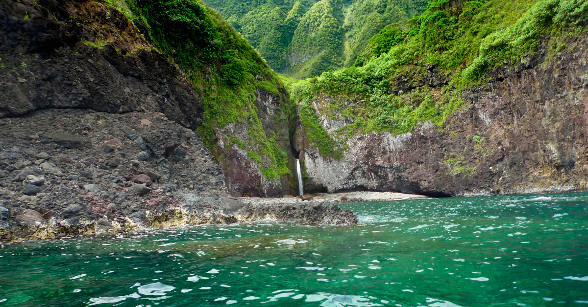 Molokai Island waterfall