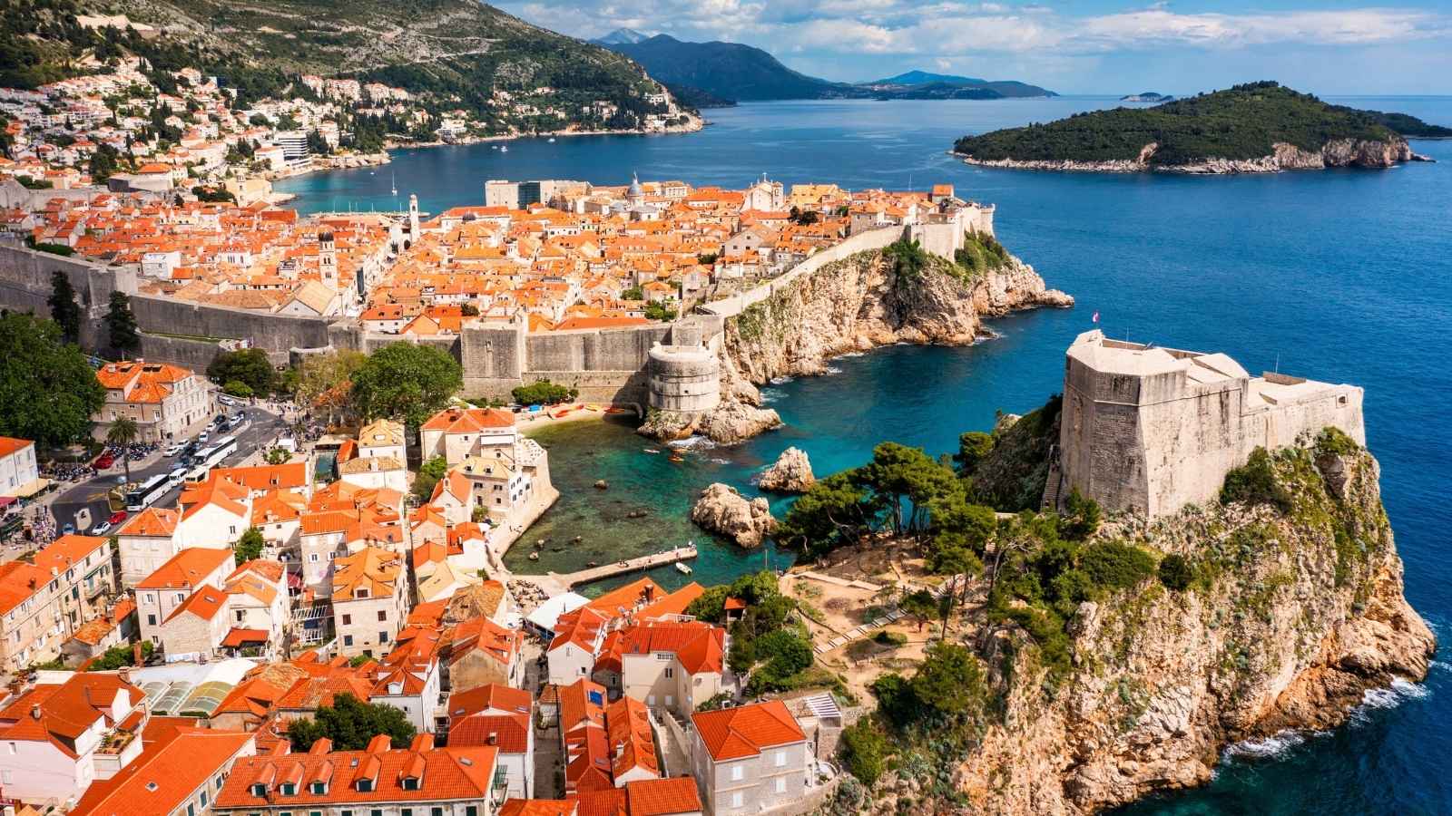 Aerial View of Dubrovnik, Croatia