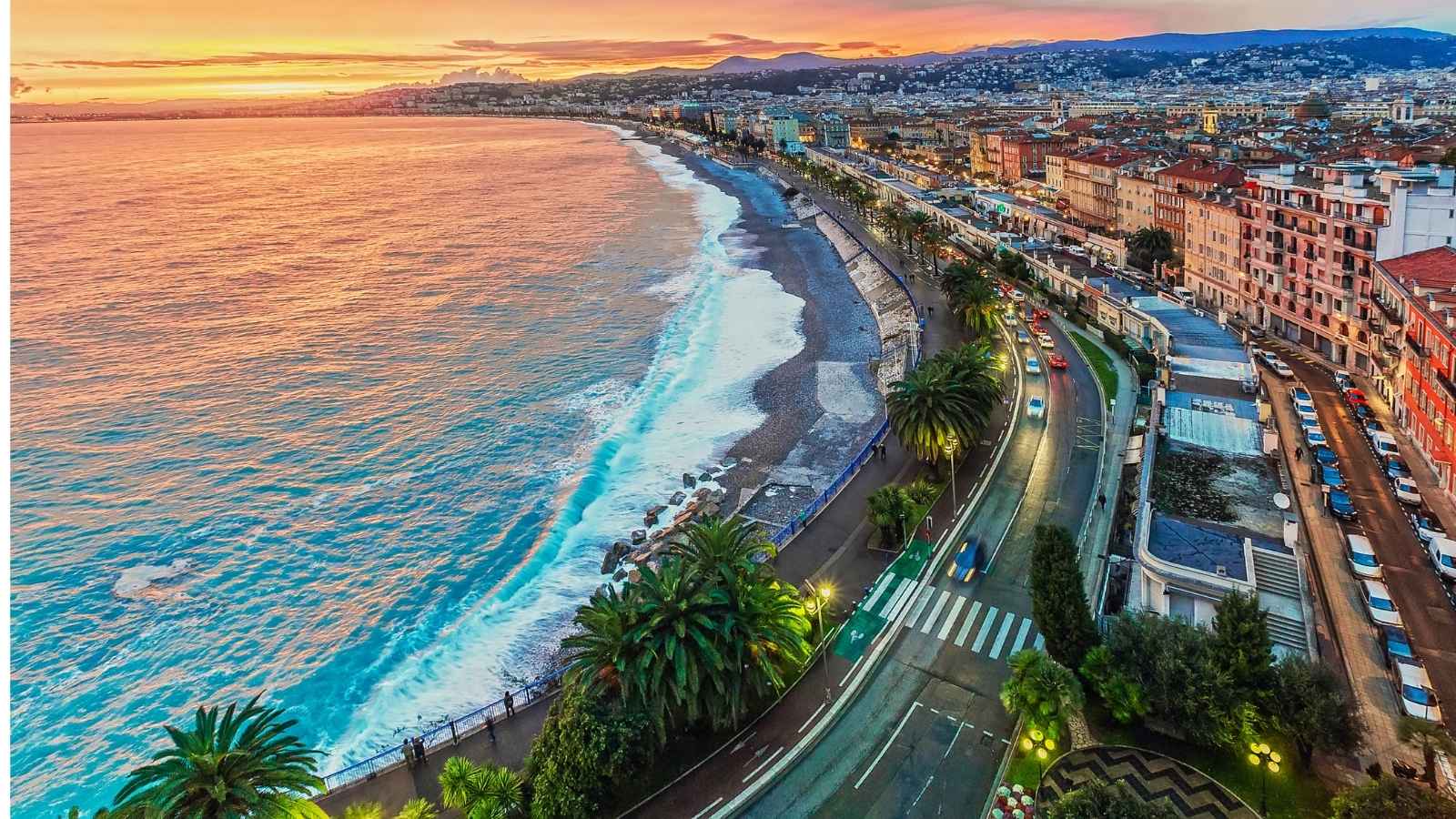 Aerial view of Nice, France