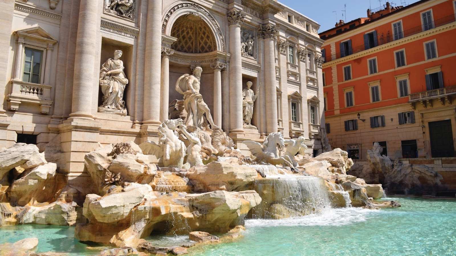 Trevi Fountain (Fontana di Trevi) in Rome, Italy