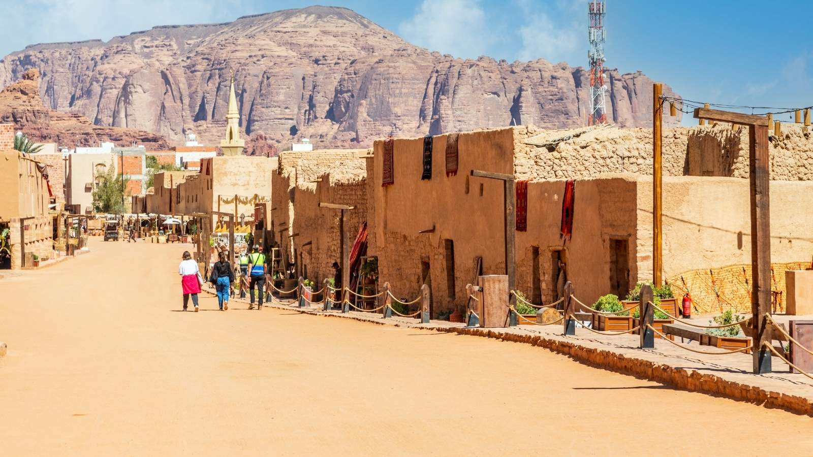 Al Ula old town street, Medina province, Saudi Arabia