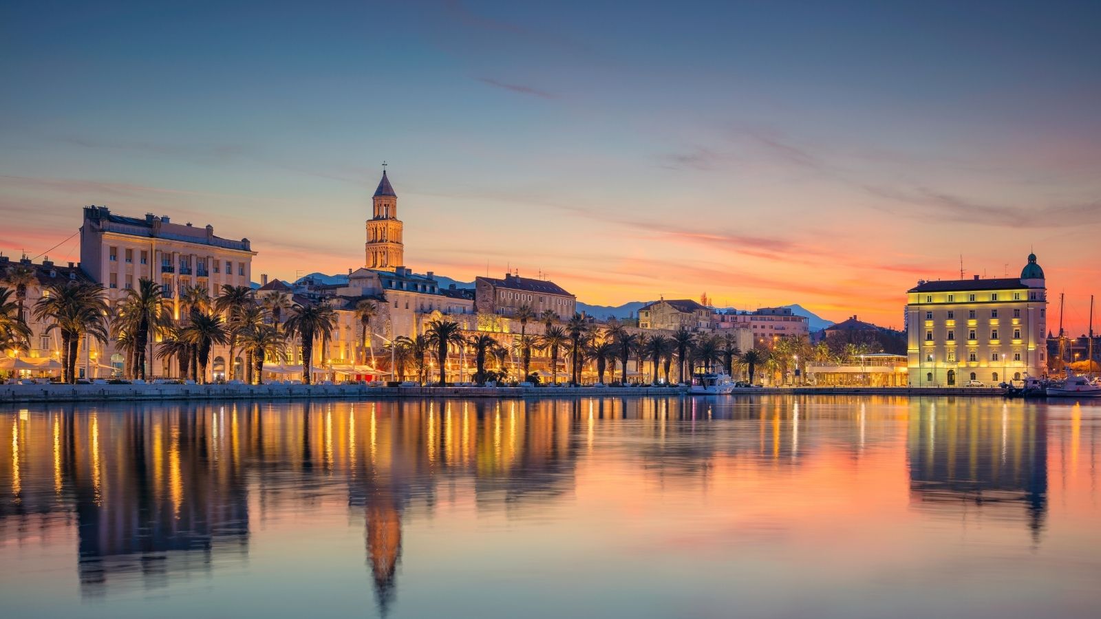 Lakeside view of Split, Croatia