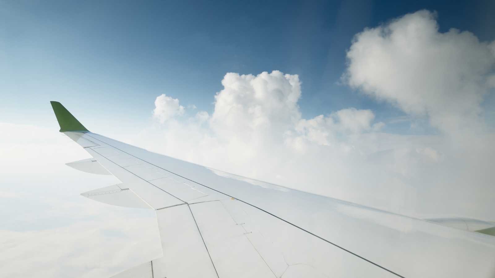 Panoramic view from airplane