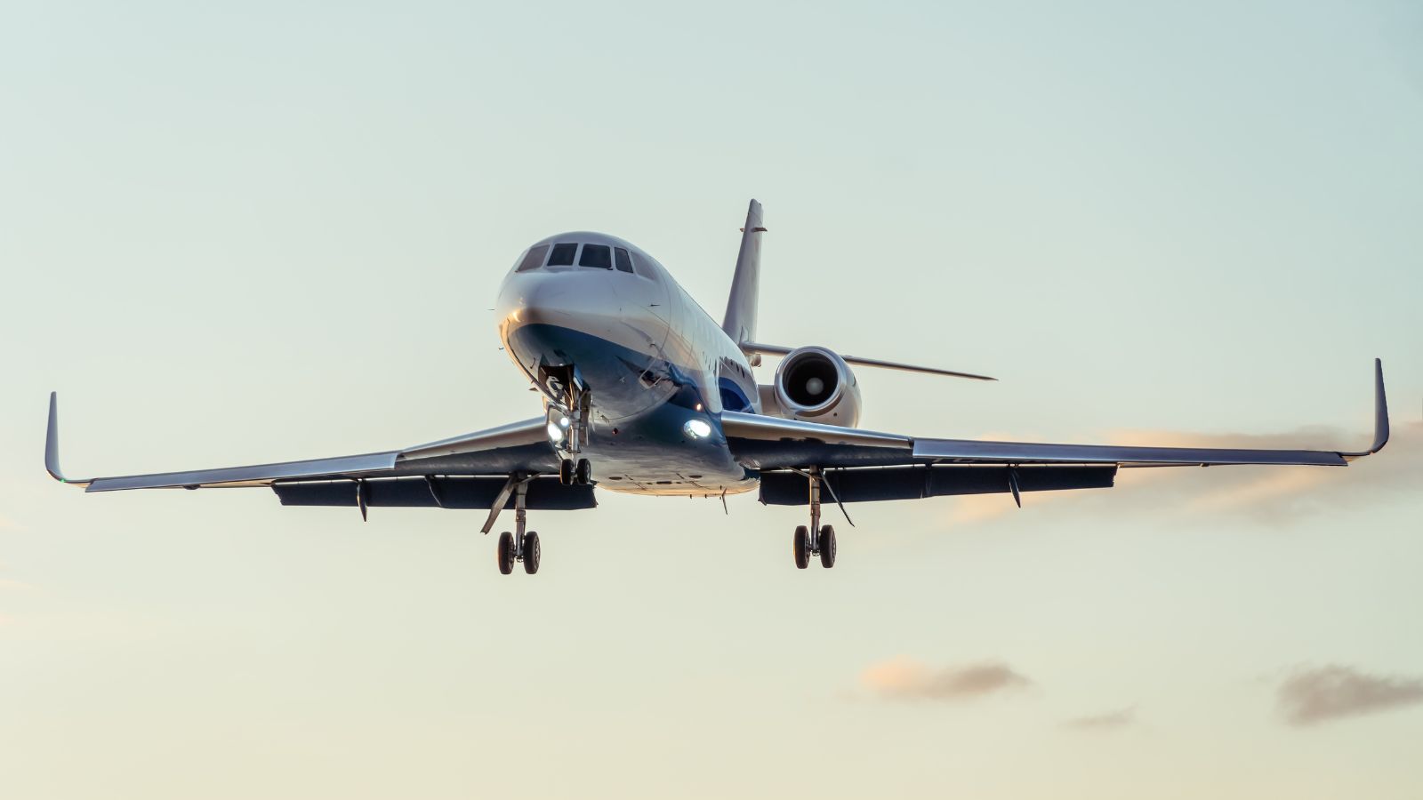 Private Jet taking off