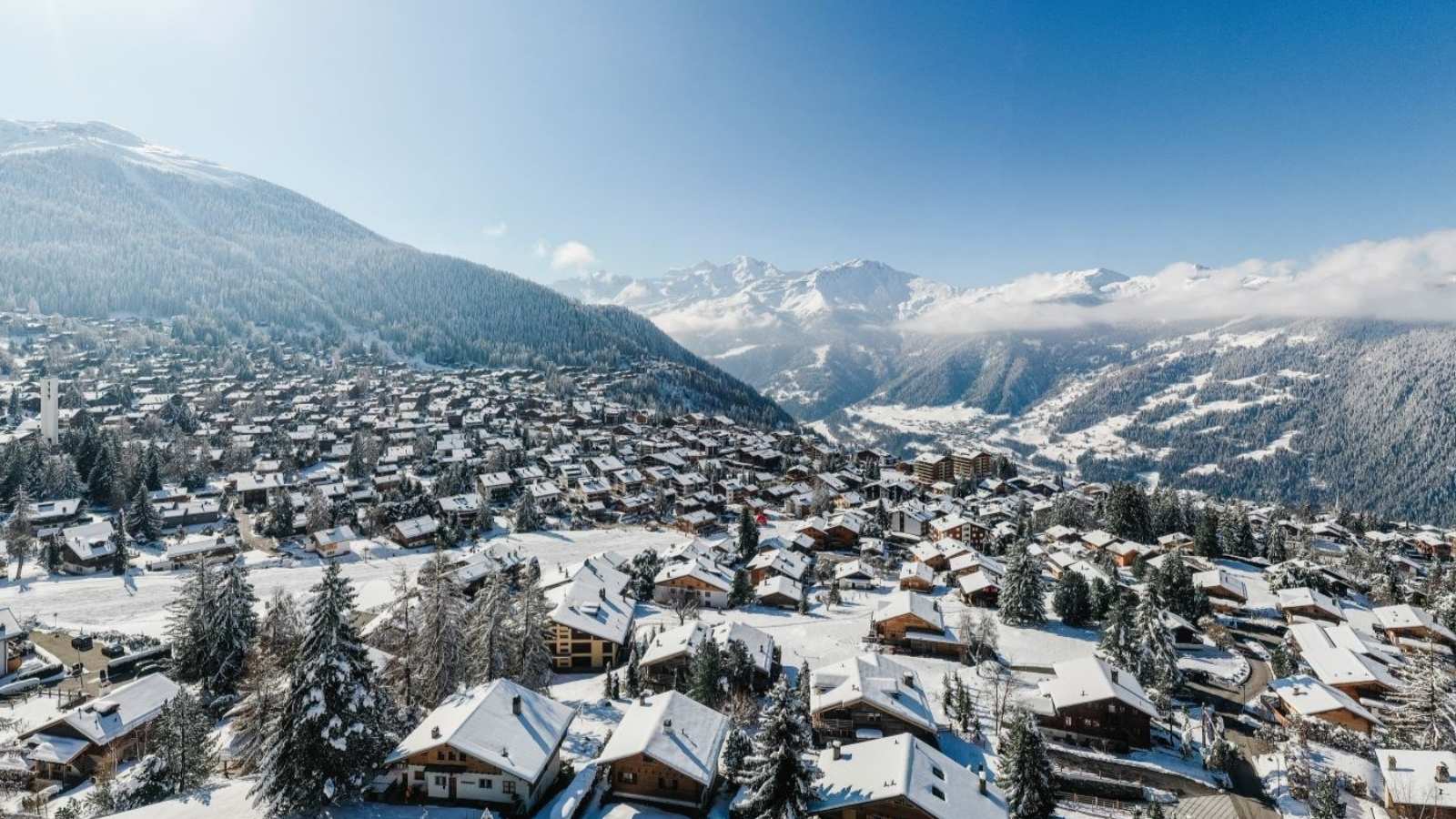 Ski resort in Verbier, Switzerland