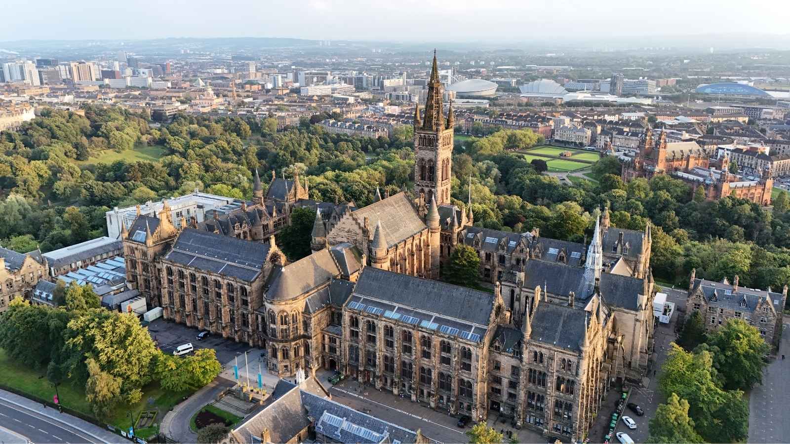 Aerial view of Glasgow