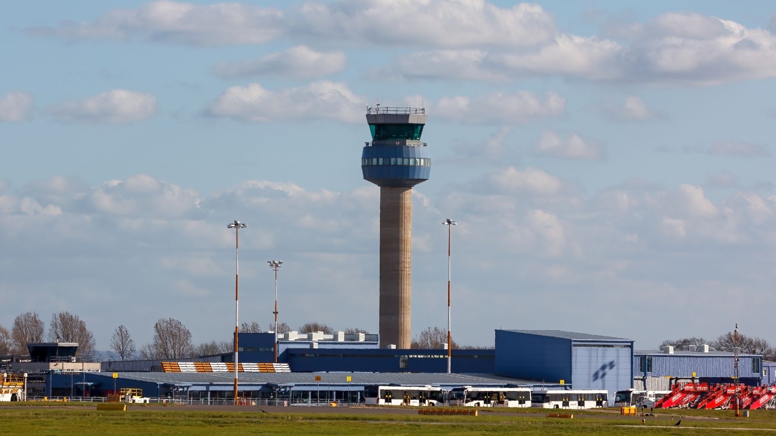 Control Tower At East Midlands Airport Overlooking This Airport