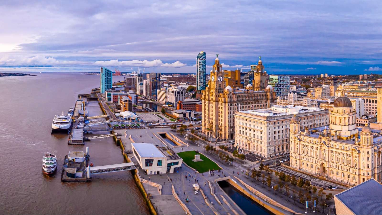 Panorama of Liverpool, United Kingdom